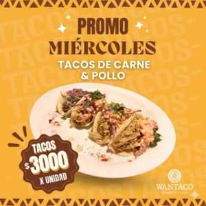 Miercoles de Tacos a $3000